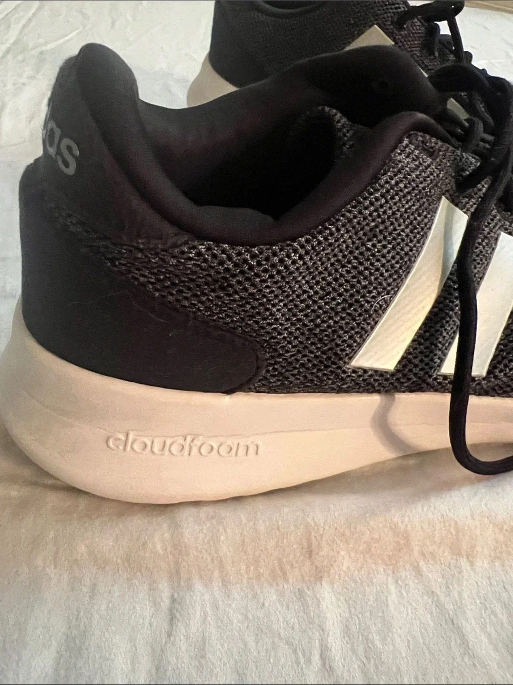 adidas Black and White Women’s Running Sneakers Size 8.5